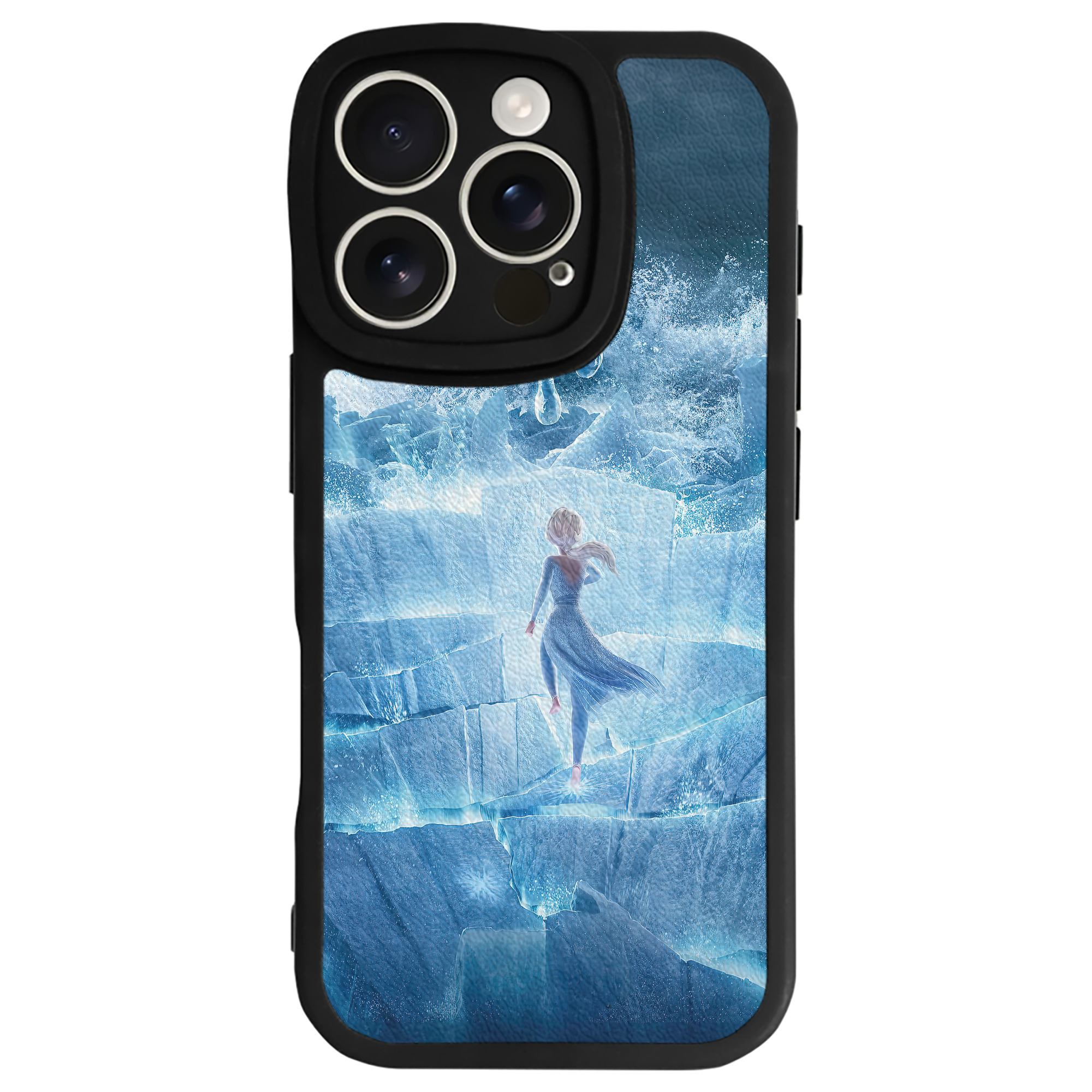 （画像用） アナと雪の女王 アンナ エルサ Frozen Anna Elsa 【iPhone 16シリーズ対応】シリコンスマホケース（レザー調） 材質：シリコン